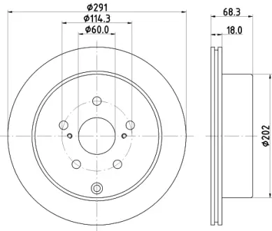 Тормозной диск HELLA PAGID 50222