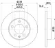 Тормозной диск HELLA PAGID 50224 (фото 1)