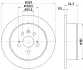 Тормозной диск HELLA PAGID 50231 (фото 1)