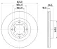 Тормозной диск HELLA PAGID 50235 (фото 1)