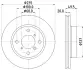 Тормозной диск HELLA PAGID 50239 (фото 1)