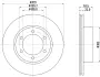 Тормозной диск HELLA PAGID 50240 (фото 1)