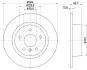 Тормозной диск HELLA PAGID 50248 (фото 1)