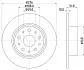 Тормозной диск HELLA PAGID 50249 (фото 1)