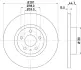 Тормозной диск HELLA PAGID 50252 (фото 1)