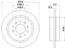 Тормозной диск HELLA PAGID 50261 (фото 1)