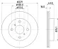 Тормозной диск HELLA PAGID 50262 (фото 1)