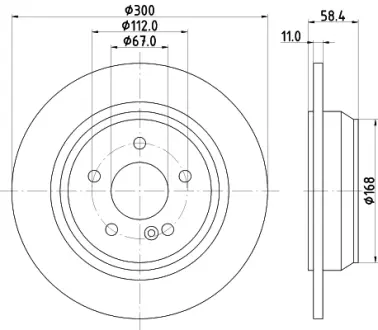 Тормозной диск HELLA PAGID 50271