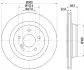 Тормозной диск HELLA PAGID 50272 (фото 1)