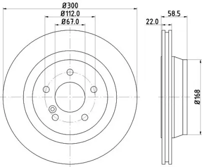 Тормозной диск HELLA PAGID 50272
