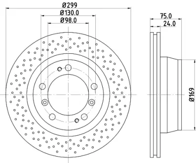 Тормозной диск HELLA PAGID 50278
