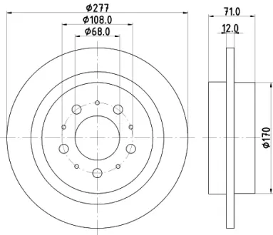 Тормозной диск HELLA PAGID 50285