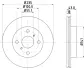 Тормозной диск HELLA PAGID 50301 (фото 1)