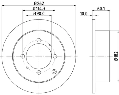 Тормозной диск HELLA PAGID 50304