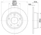 Тормозной диск HELLA PAGID 50305 (фото 1)