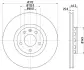 Тормозной диск HELLA PAGID 50310 (фото 1)
