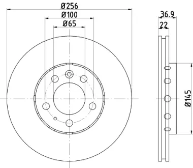 Тормозной диск HELLA PAGID 50314