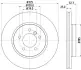 Тормозной диск HELLA PAGID 50318 (фото 1)