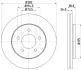 Тормозной диск HELLA PAGID 50336 (фото 1)