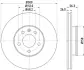 Тормозной диск HELLA PAGID 50347 (фото 1)