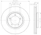 Тормозной диск HELLA PAGID 50355 (фото 1)