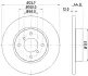 Тормозной диск HELLA PAGID 50357 (фото 1)