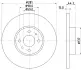 Тормозной диск HELLA PAGID 50374 (фото 1)