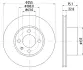 Тормозной диск HELLA PAGID 50418 (фото 1)