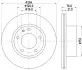 Тормозной диск HELLA PAGID 50420 (фото 1)