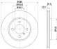 Тормозной диск HELLA PAGID 50421 (фото 1)