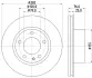 Тормозной диск HELLA PAGID 50428 (фото 1)