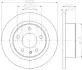 Тормозной диск HELLA PAGID 50444 (фото 1)