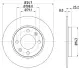 Тормозной диск HELLA PAGID 50610 (фото 1)