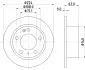 Тормозной диск HELLA PAGID 50611 (фото 1)
