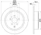 Тормозной диск HELLA PAGID 50615 (фото 1)