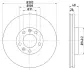 Тормозной диск HELLA PAGID 50621 (фото 1)