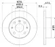 Тормозной диск HELLA PAGID 50805 (фото 1)