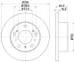 Тормозной диск HELLA PAGID 50902 (фото 1)