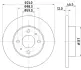 Тормозной диск HELLA PAGID 50908 (фото 1)