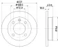 Тормозной диск HELLA PAGID 51005 (фото 1)