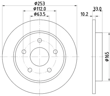Тормозной диск HELLA PAGID 51007