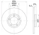 Тормозной диск HELLA PAGID 51011 (фото 1)