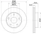 Тормозной диск HELLA PAGID 51018 (фото 1)