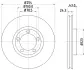 Тормозной диск HELLA PAGID 51032 (фото 1)
