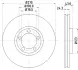 Тормозной диск HELLA PAGID 51033 (фото 1)