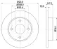 Тормозной диск HELLA PAGID 51034 (фото 1)