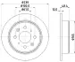 Тормозной диск HELLA PAGID 51106 (фото 1)