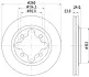 Тормозной диск HELLA PAGID 51117 (фото 1)