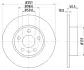 Тормозной диск HELLA PAGID 51804 (фото 1)