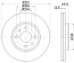 Тормозной диск HELLA PAGID 51811 (фото 1)